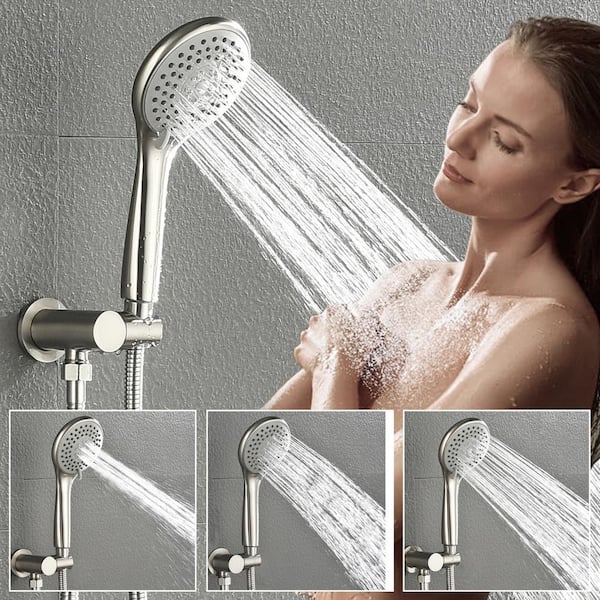 Tomfaucet 2-Spray Patterns 10 in. Wall Mount Dual Shower Heads