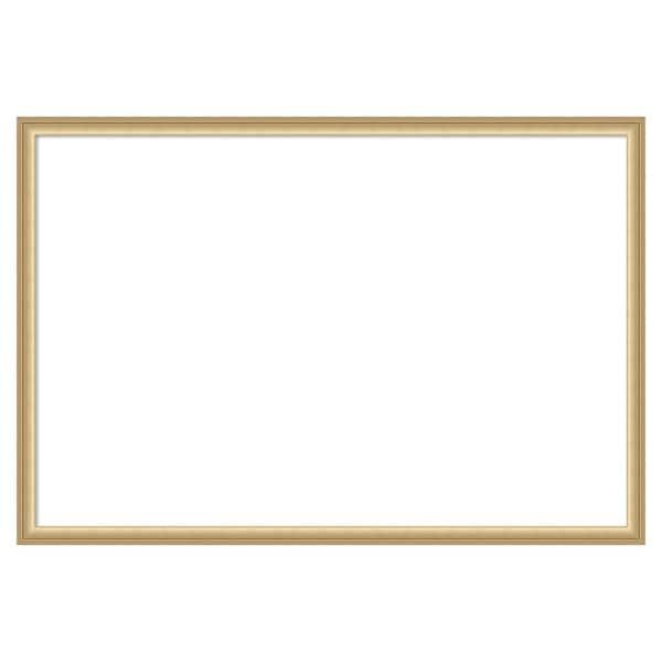 Florence Gold 38 in. x 26 in. Polystyrene Framed Dry Erase Magnetic Memo Board