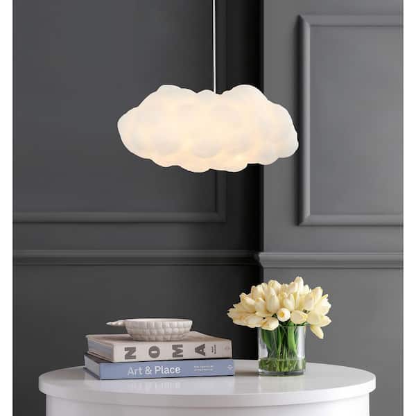JONATHAN Y Zephyr 23 in. 2-Light White Modern Contemporary