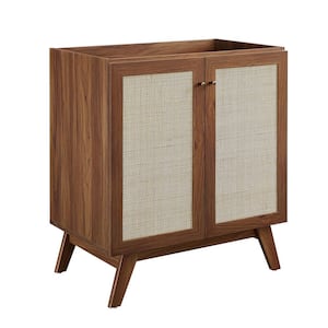 Soma 29 in. W x 18 in. D x 32.5 in. H Bath Vanity Cabinet without Top in Walnut