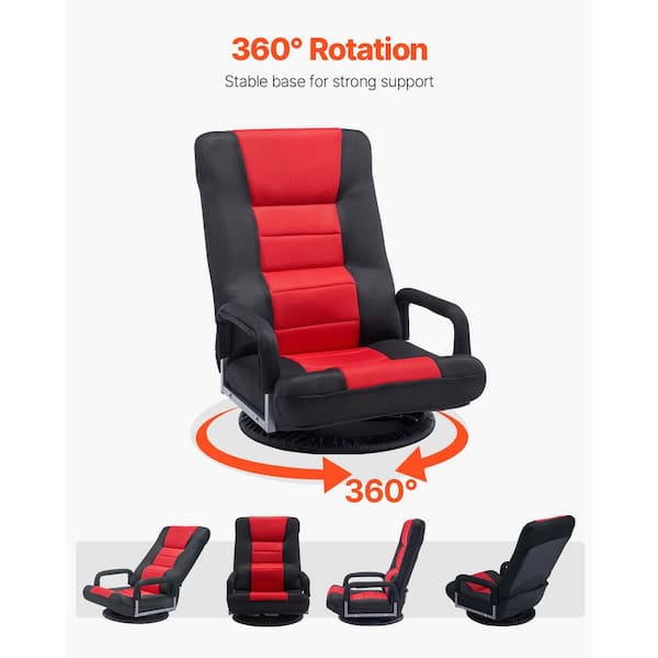 SKYSHALO Swivel Floor Gaming Chair, 360° Rotating Floor Chair with