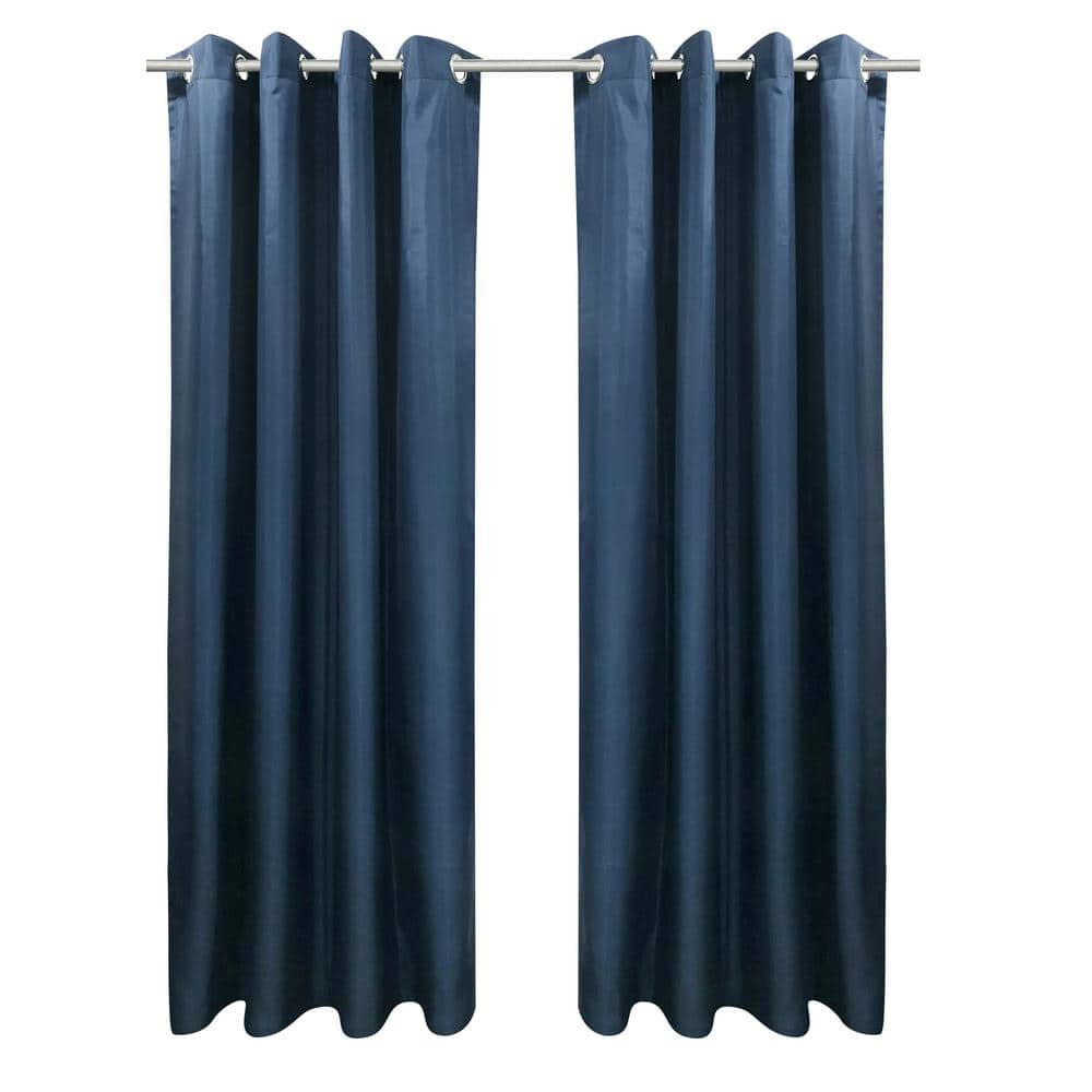 Seascapes 50 in. W x 84 in. L Grommet Indoor/Outdoor Light Filtering Curtai
