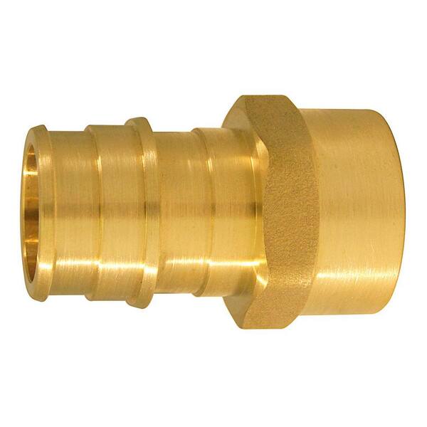 Apollo 3/4 in. Brass PEX-A Expansion Barb x 1/2 in. FNPT Female Adapter ...