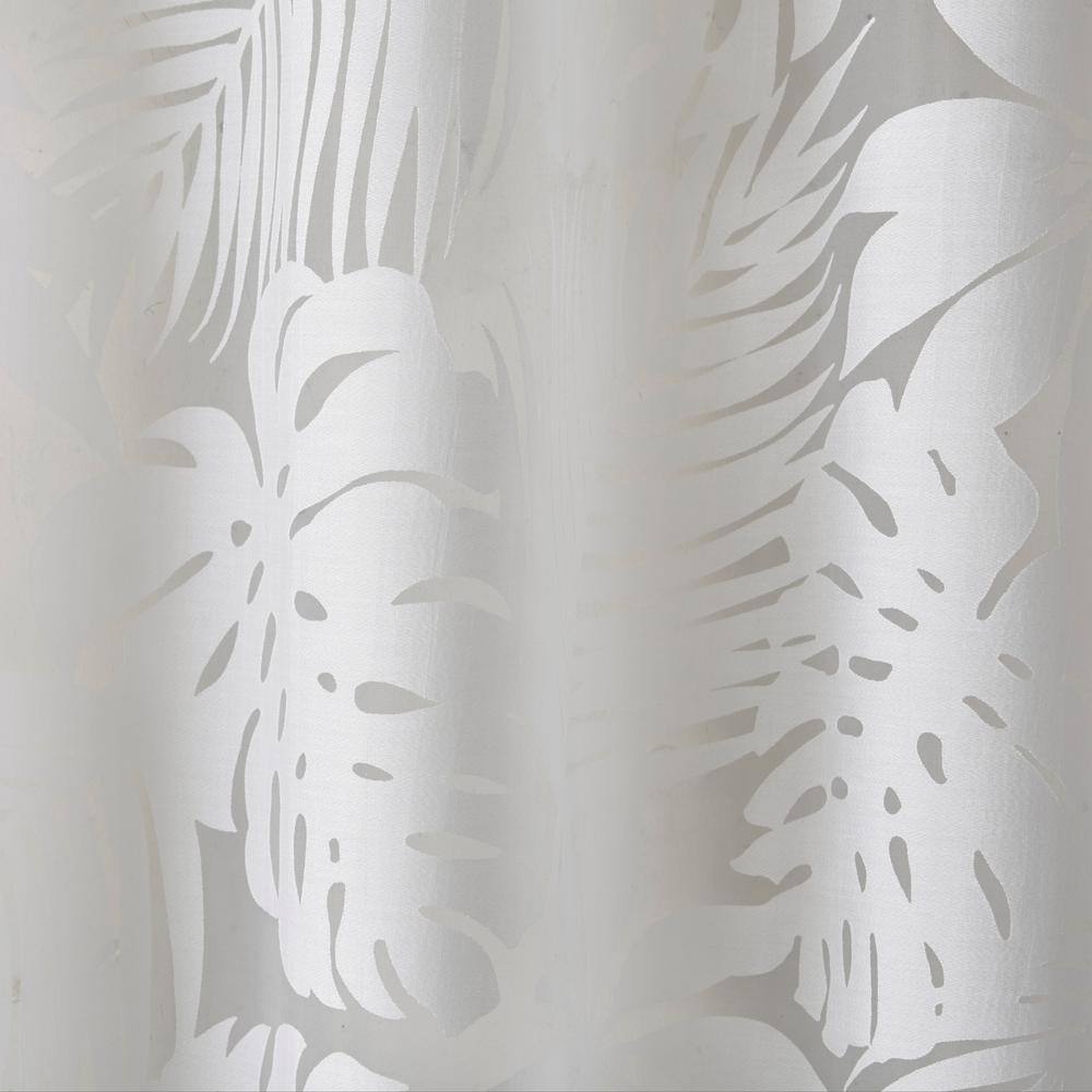 Maui White Sheer Grommet Top Window Drapes