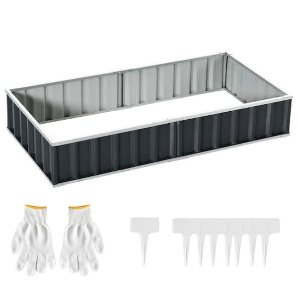 White Extra Large Aluminium Metal Garden Planter 