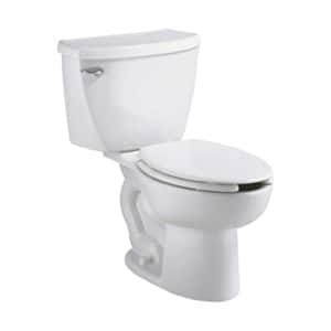 Cadet Pressure-Assisted 2-piece 1.1 GPF Single Flush Elongated Toilet in White, Seat Not Included
