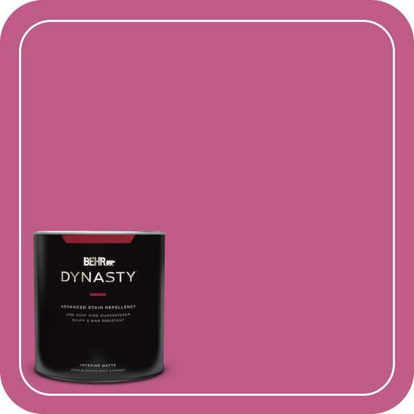 BEHR DYNASTY 1 qt. #P120-5 Beauty Queen Matte Interior Stain-Blocking Paint and Primer