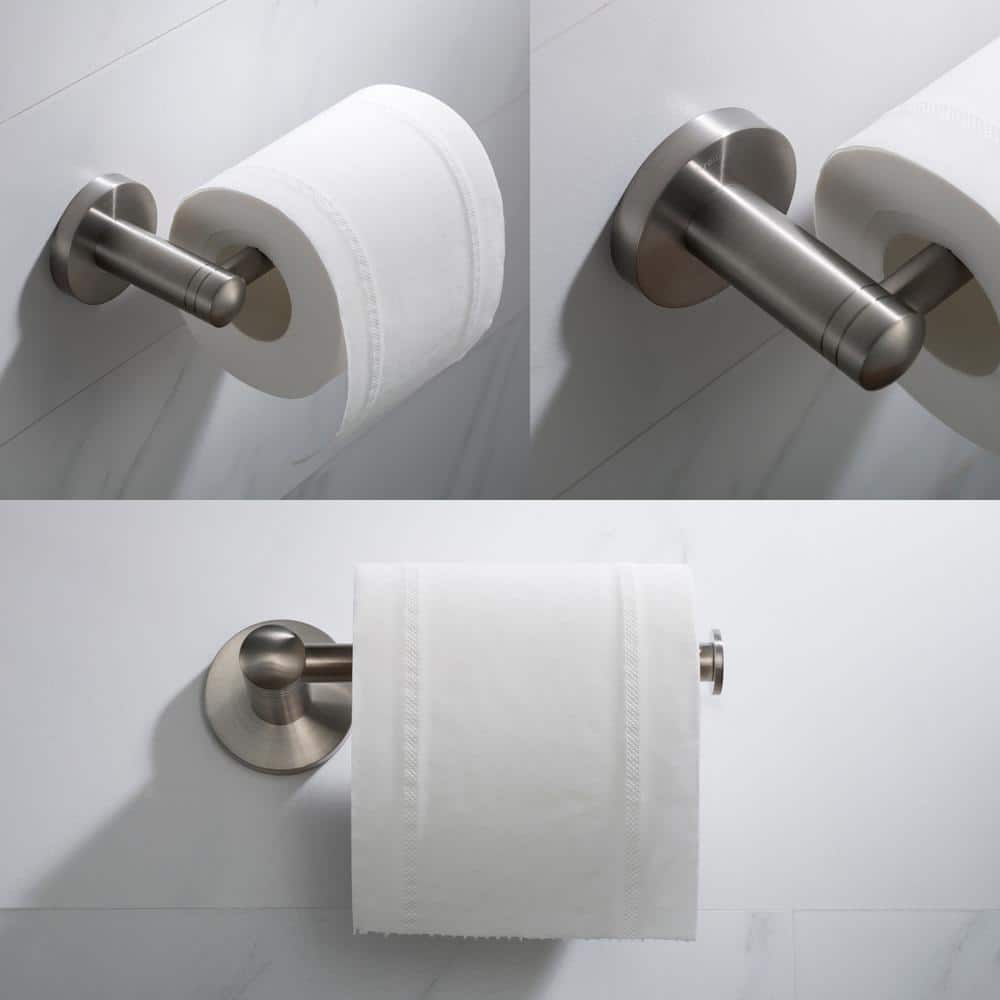 Elie Black Solid Brass Wall Mount Toilet Paper Holder