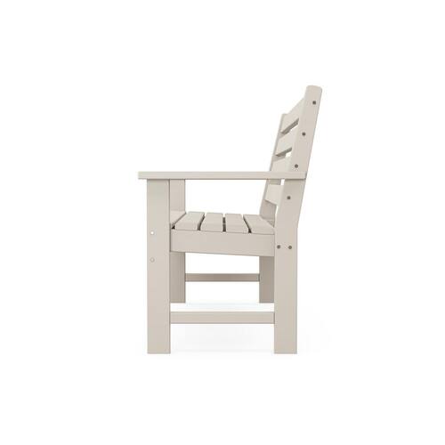 Grant Park 48 2-Person Sand Plastic Outdoor Bench