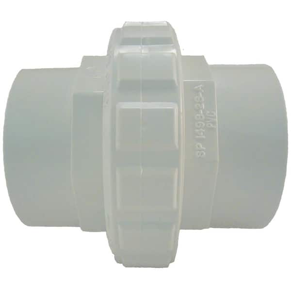 HAYWARD 2 in. Socket Flush Female Socket Union in White