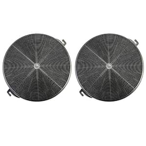 Island Range Hood Charcoal/Carbon Filters for Ductless Installation and Replacement (Set of 2-Piece)