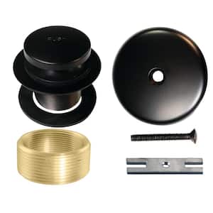 Universal Tip-Toe Bathub Drain Trim Kit with 1-1/2 in. Adapter Bushing and Converter Bracket, Oil Rubbed Bronze