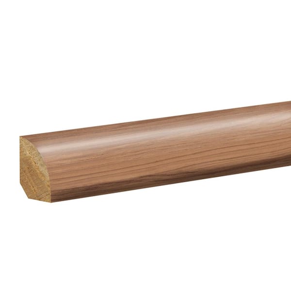 PERFORMANCE ACCESSORIES Bluff 0.62 in. T x 0.75 in. W x 94.5 in. L Textured Wood Look Laminate Moulding/Trim Quarter Round Molding