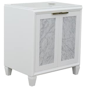 30 in. W x 21.5 in. D Single Bath Vanity Cabinet Only in White