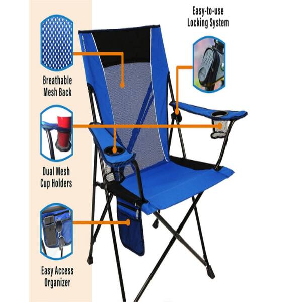 Fawey Portable Maldives Blue Polyester Outdoor Patio Chair YY04C0QDLO - The  Home Depot