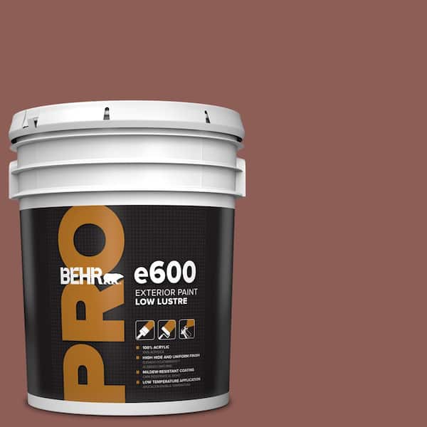 BEHR PRO 5 gal. #190F-6 Bold Brick Low Luster Exterior Paint