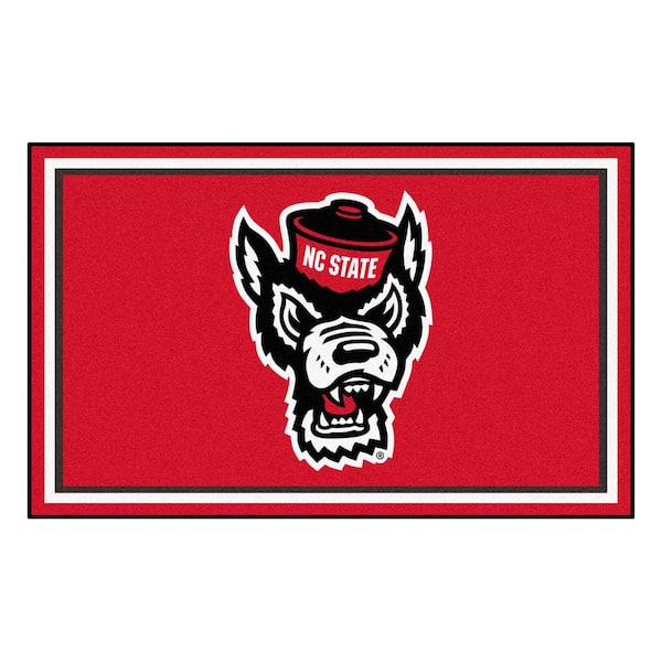 NCAA North Carolina State University 4 ft. x 6 ft. Ultra Plush Area Rug