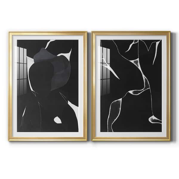 Wexford Home Night Bloom I by Wexford Homes 2 Pieces Framed Abstract Paper Art Print 30.5 in. x 42.5 in.