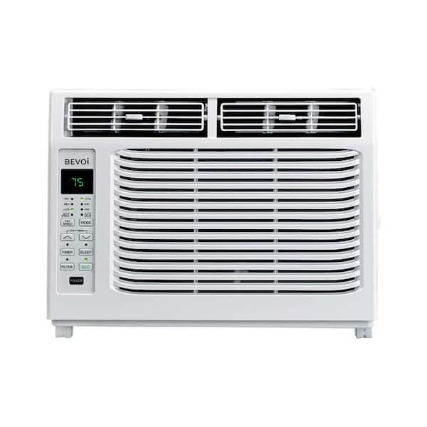 6,000 BTU 115V Window Air Conditioner Cools 250 Sq. Ft. with Remote Control in White