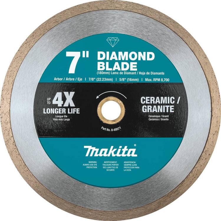 Makita 7 in. Continuous Rim Diamond Blade for General Purpose