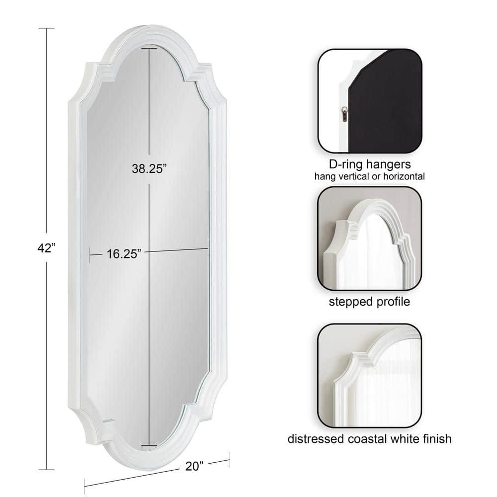 Fairbourne Rustic Gray Full-Length Rectangular Wood Wall Mirror