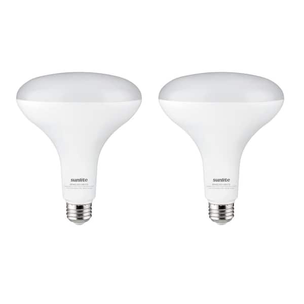 Sunlite 75-Watt Equivalent BR40 Medium E26 Base 1100 Lumens Extra Bright LED Light Bulb in Warm White 2700K (2-Pack)