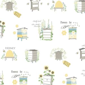 Bee Hive Vinyl Strippable Roll Wallpaper (Covers 56 sq. ft.)