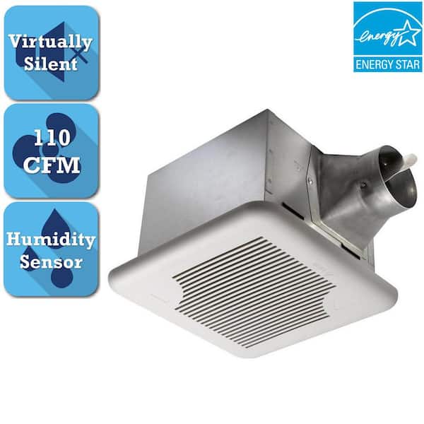 Delta Breez Signature Series 110 CFM Ceiling Bathroom Exhaust Fan with Adjustable Humidity Sensor and Speed Control