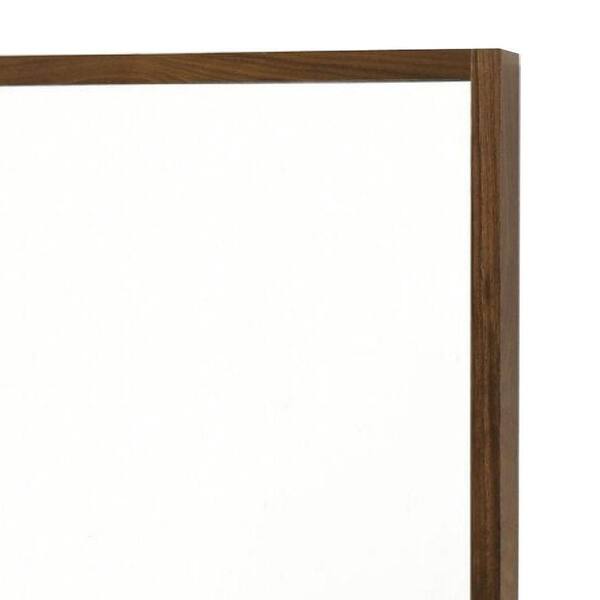 Square Black Walnut Wall Mirror Set (Set of 3) Brayden Studio Finish: Dark Mahogany