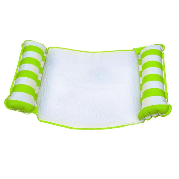 Aqua Monterey Lime Green Water Inflatable 4-in-1 Pool Hammock Floating Lounger