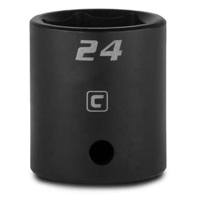 24 mm Trident T950024 6 Point 1-Inch Standard Impact Socket Drive 24 mm Trident T950024 6 Point 1-Inch Standard Impact Socket Drive