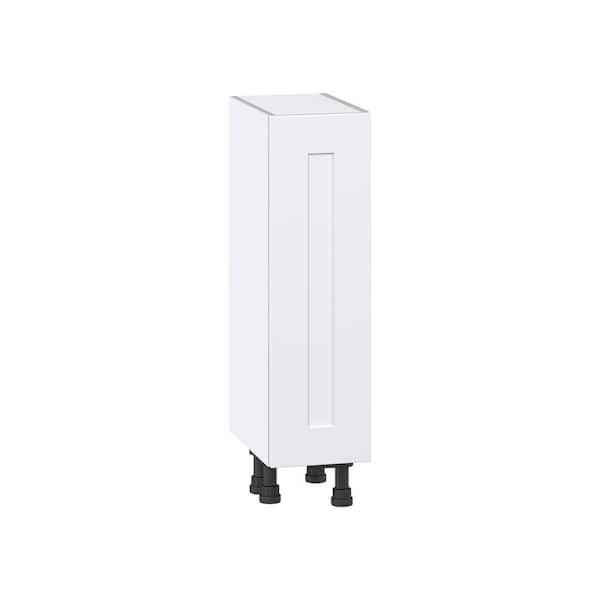 Roseland 9 in. W x 14 in. D x 34.5 in. H Assembled Shaker Full Height Door Base Kitchen Cabinet in Warm White