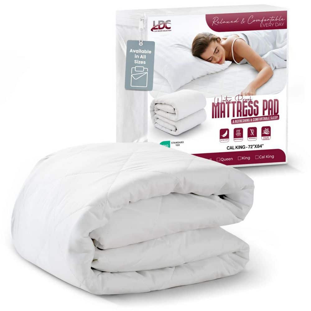 Lux Decor White Twin Polyester Waterproof Hypoallergenic Mattress Pad Protector price history on PriceWatchPro