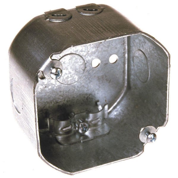 RACO 4 in. Drawn Octagon Electrical Box, NMSC Clamps (25-Pack)