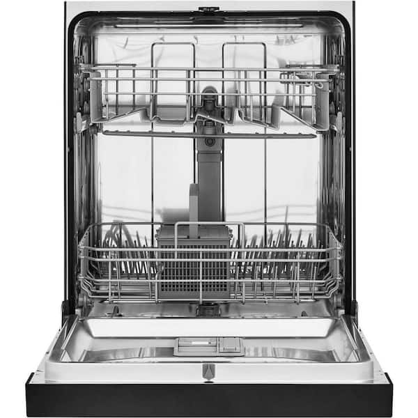 24 in. Black Front Control Tall Tub Dishwasher with Stainless Steel Tub, 52 dBA