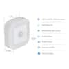 PRIVATE BRAND UNBRANDED 2 in. Plug-In Indoor Square LED Motion Sensor  Automatic Dusk to Dawn Fade on and off Warm White Night Light NL/DDMM/HD -  The Home Depot