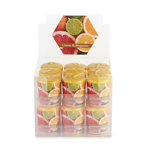 20-Hour Citron and Bergamot Scented Votive Candle (Set of 18)