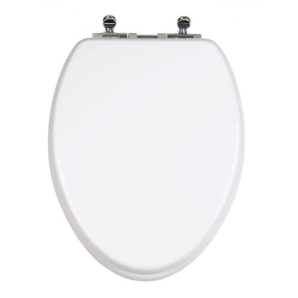 White Elongated Slow Close Potty Training Toilet Seat