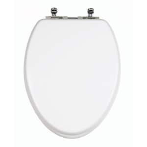 TinyHiney Slow Close Children's Elongated Closed Front Toilet Seat in White