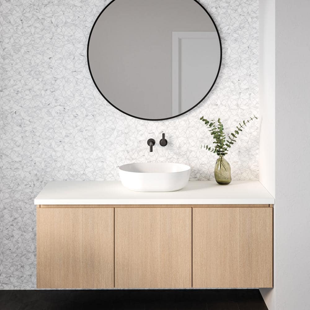 Allora Hexagon Matte Black Porcelain Tile 8.5" x 10"
