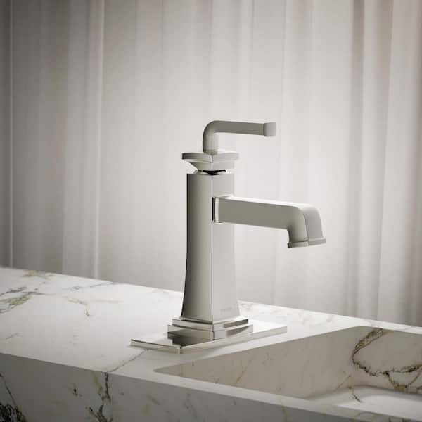 Riff Single-Handle Single-Hole Bathroom Faucet in Vibrant Polished Nickel