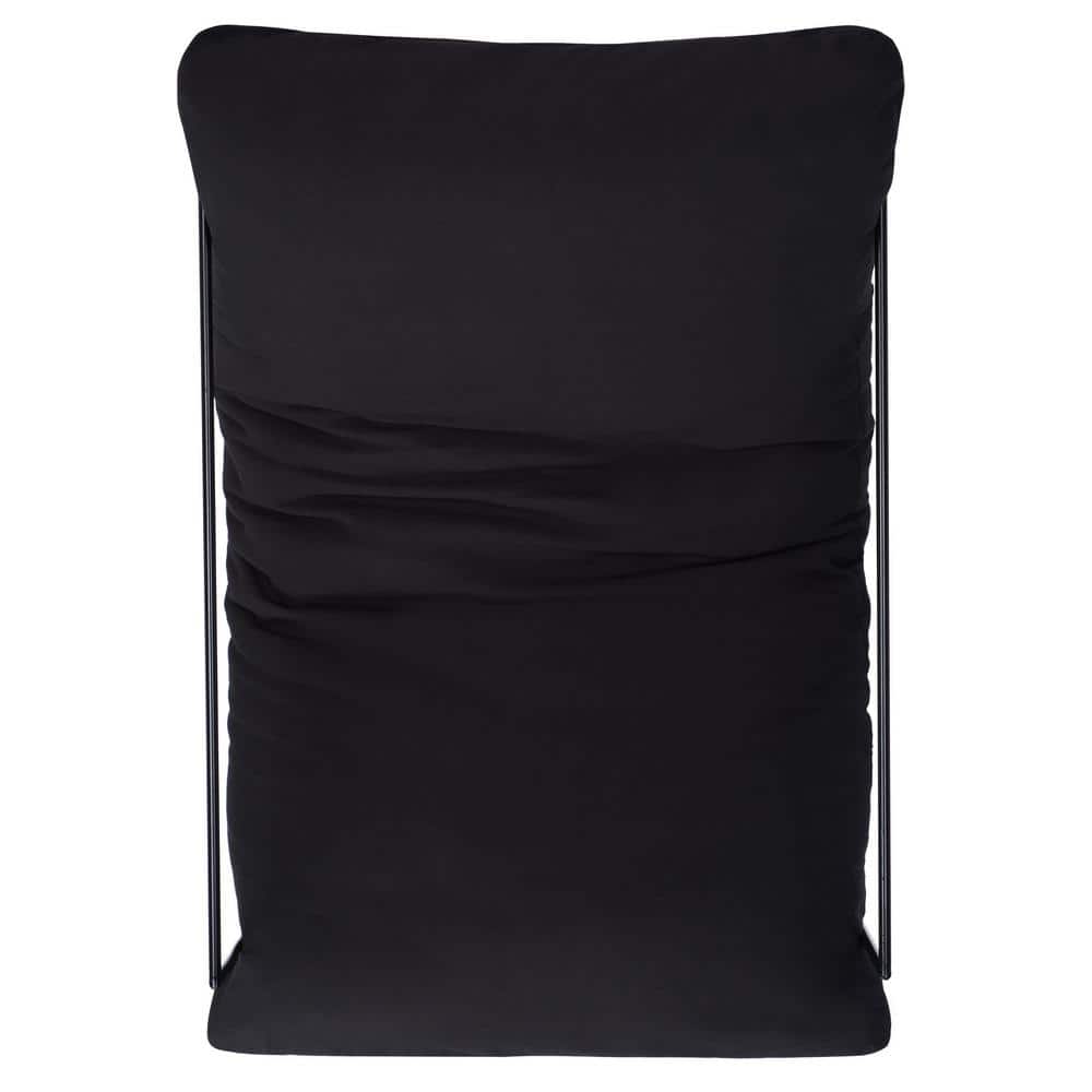 Portland Black Iron Frame Pillow Top Accent Chair