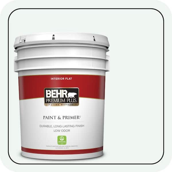 BEHR PREMIUM PLUS 5 gal. #T13-14 Heavy Sugar Flat Low Odor Interior Paint & Primer