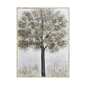 Wet Fog Framed Abstract Wall Art 78.75 in. x 59 in.