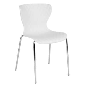 Plastic Stackable Chair in White