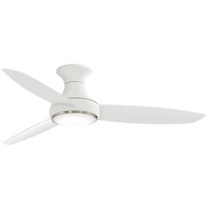 Concept III 54 in. LED Indoor/Outdoor White Smart Ceiling Fan with Light and Remote Control