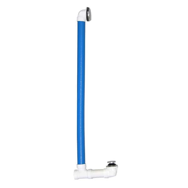 Barclay Products 24 in. Hidden Leg Tub Drain in Polished Chrome