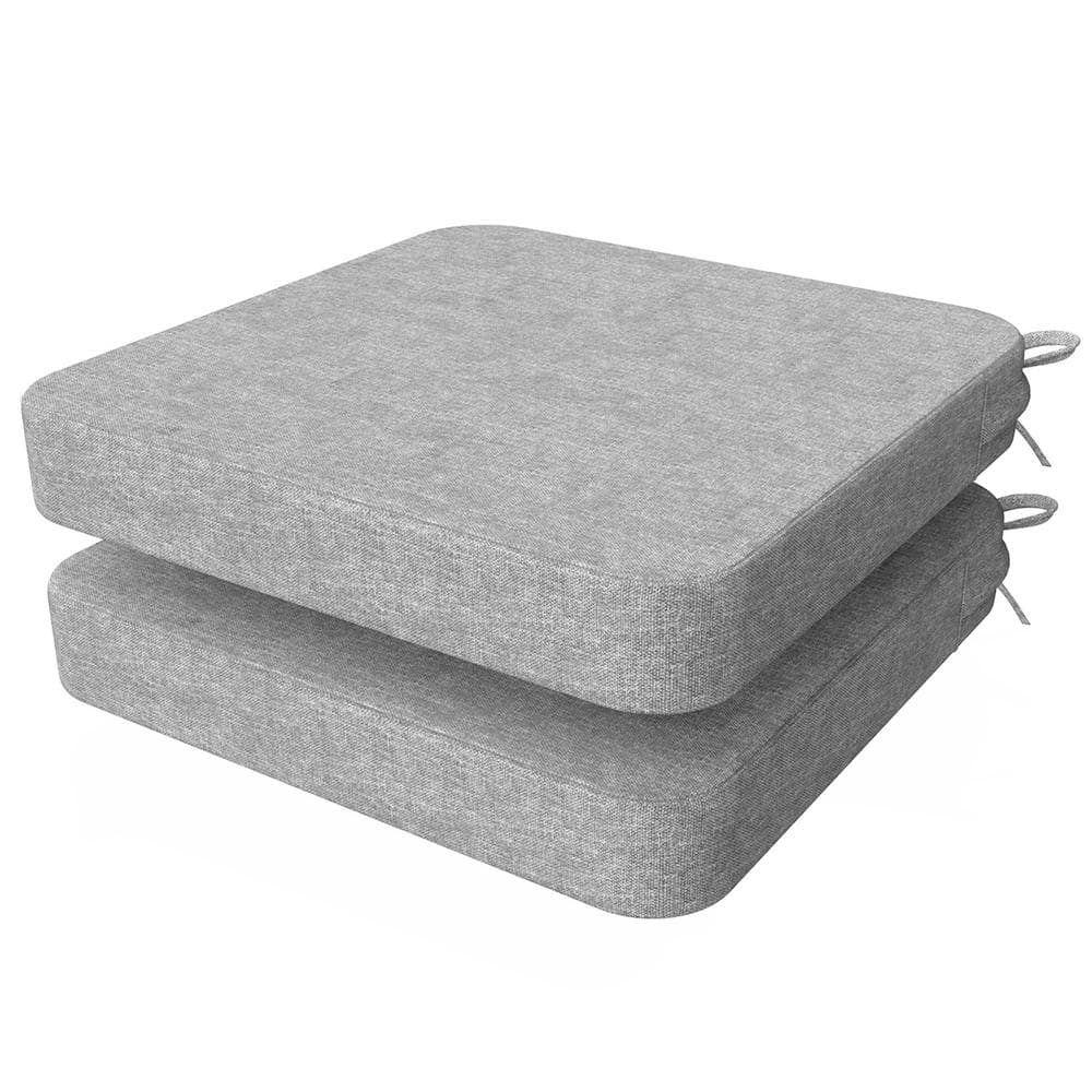16 x 16 x 2 Square Indoor Chair Cushions with Removable Cover for Ki