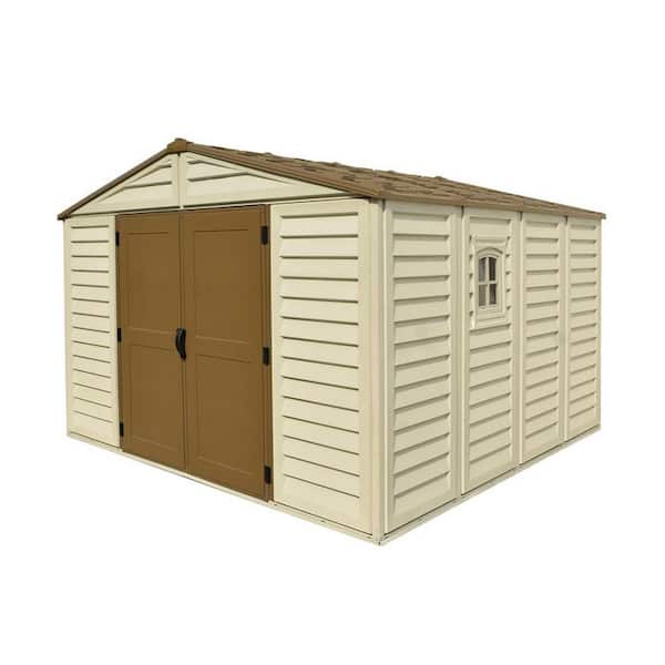 WoodBridge Plus 10.5 ft. x 10.5 ft. Vinyl Storage Shed