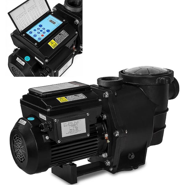 XtremepowerUS Eco-Boost 1.5 HP 230-Volt In-Ground Swimming Pool Pump with Variable Speed and LED Control Panel